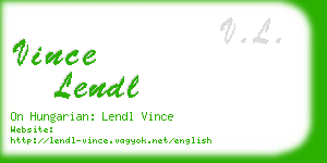 vince lendl business card